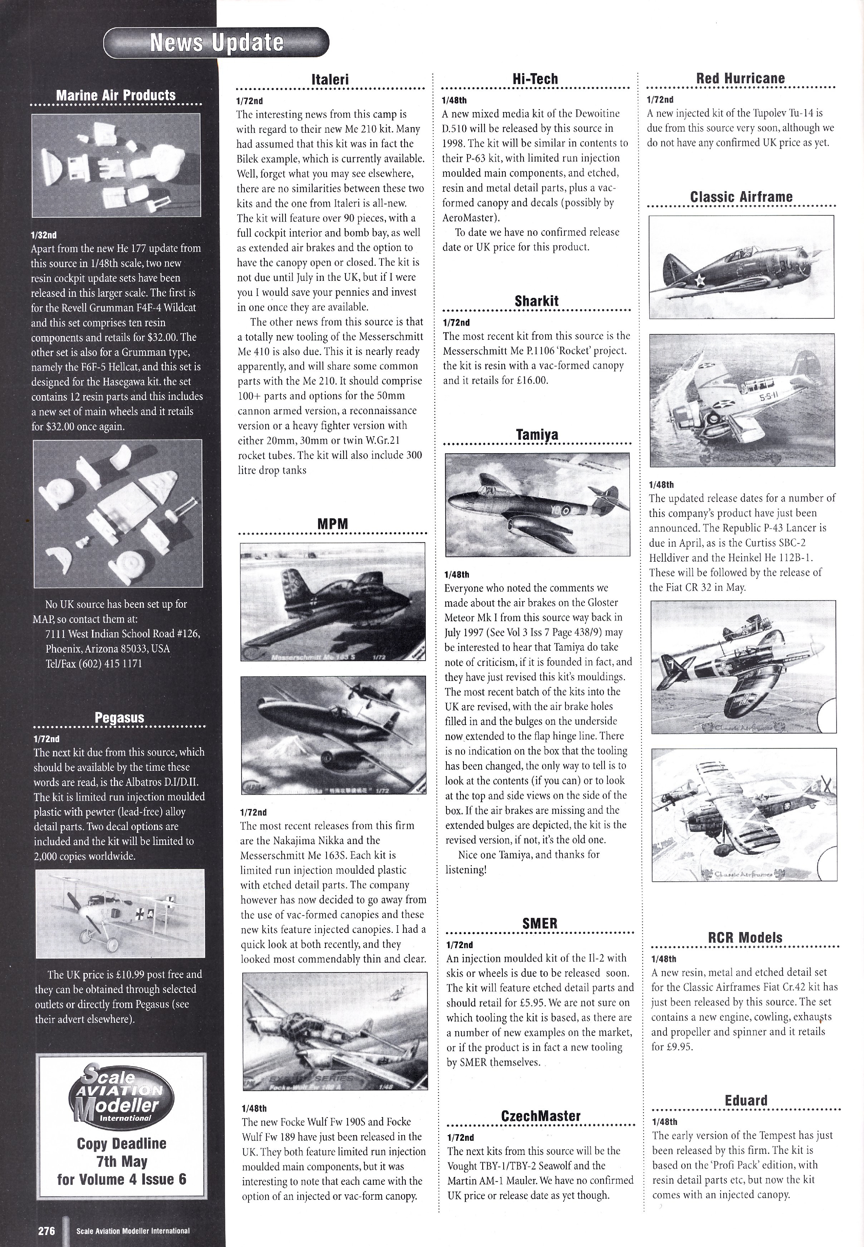 Scale Aviation Modeller International 1998-05